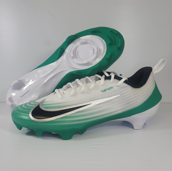 NEW Men's Size 8.5 Nike Vapor Speed 3 White Green Football Cleats HM8849-100